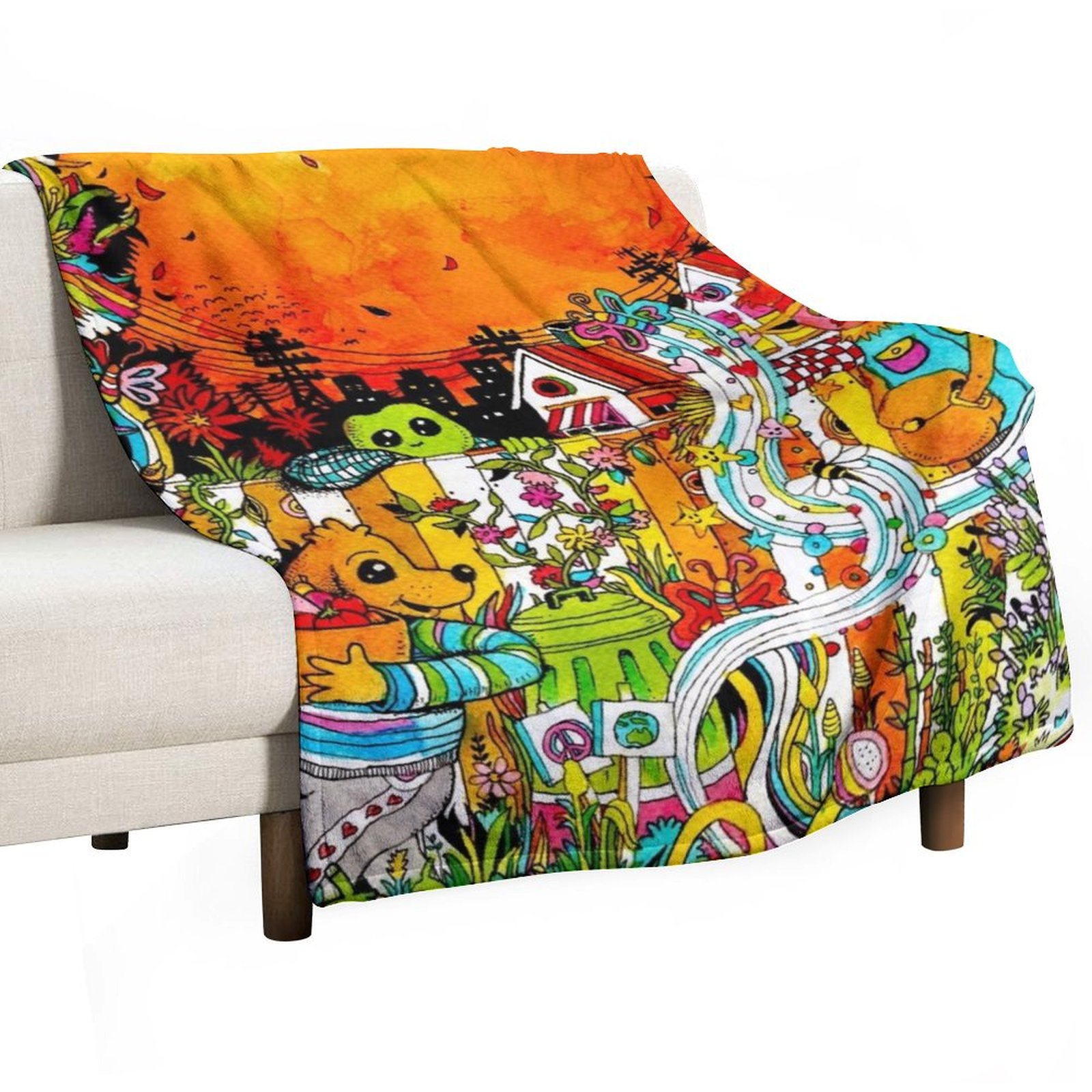 Urban Farm Time Throw Blanket  - Urban Farming Home review and price