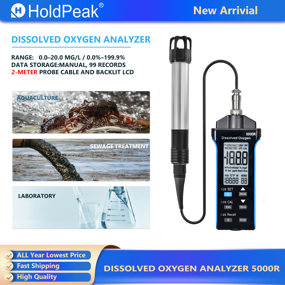 Digital Dissolved Oxygen Meter - Do Oxygen Meter review and price