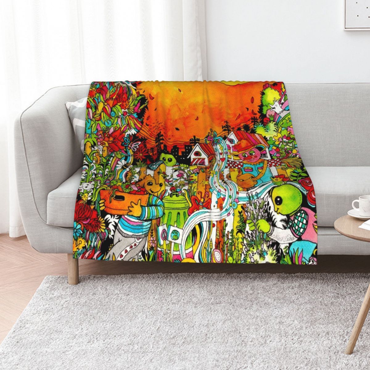 Urban Farm Time Throw Blanket  - Urban Farming Home review and price