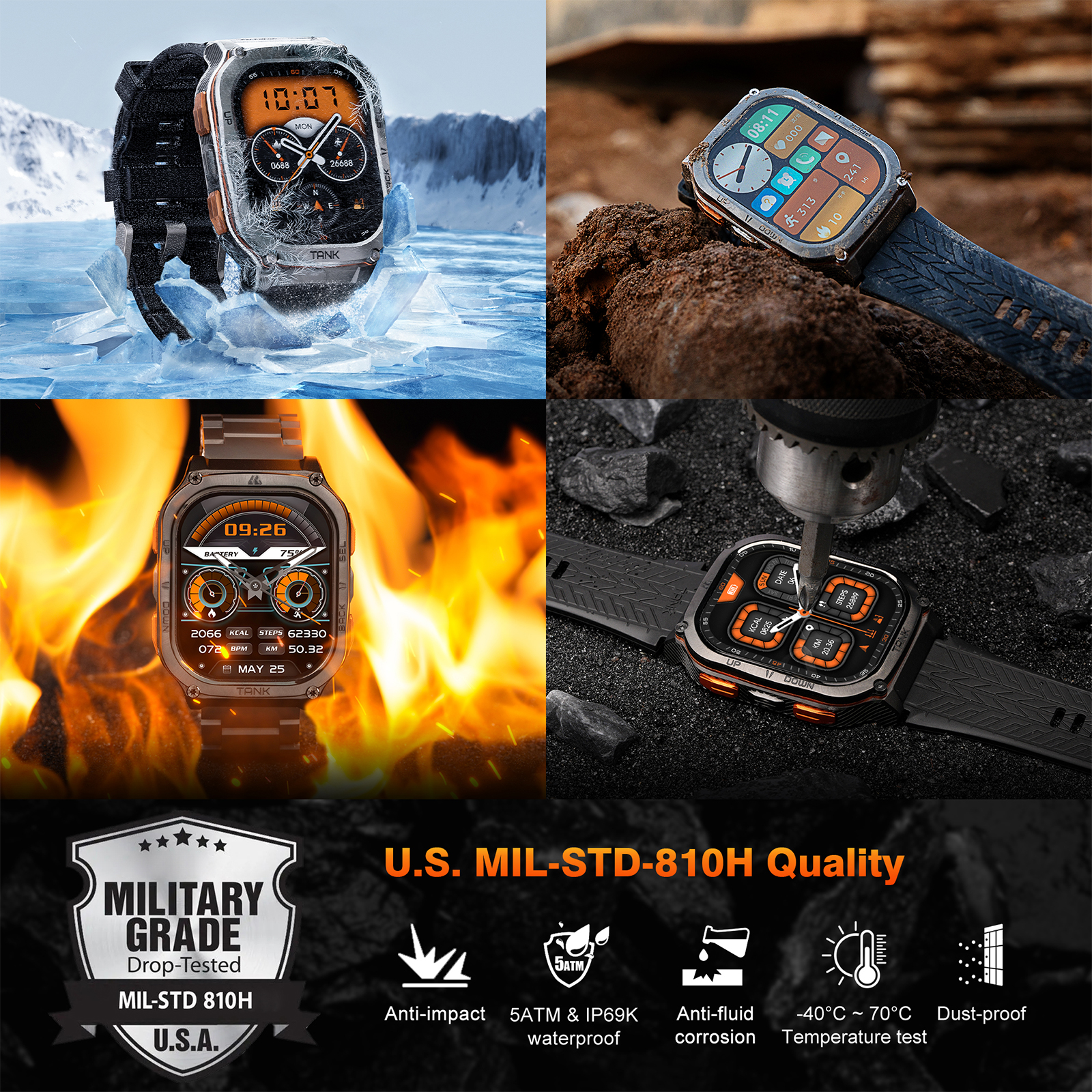 KOSPET TANK M3 Ultra GPS Smart - Do Oxygen Meter review and price